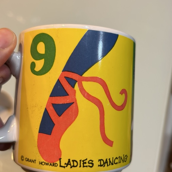 Set of 3 vintage Grant Howard 12 days of Christmas mugs Korea - Picture 13 of 15